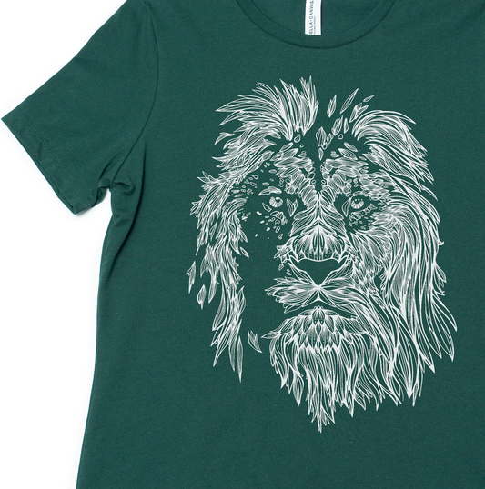 T-shirt graphique pour femme Lionhead