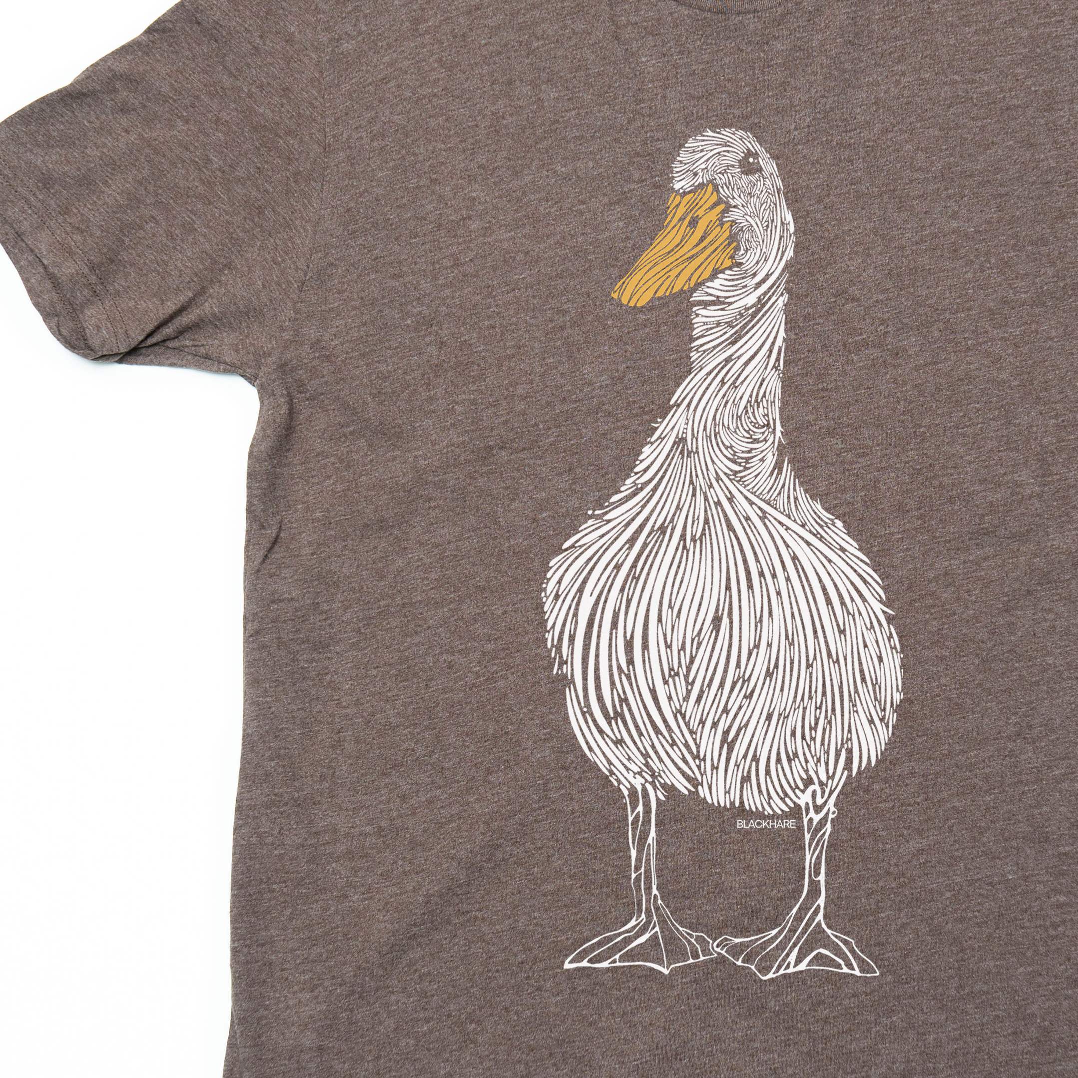 Duck Graphic T-Shirt | Hand Printed by Blackhare Print Studio