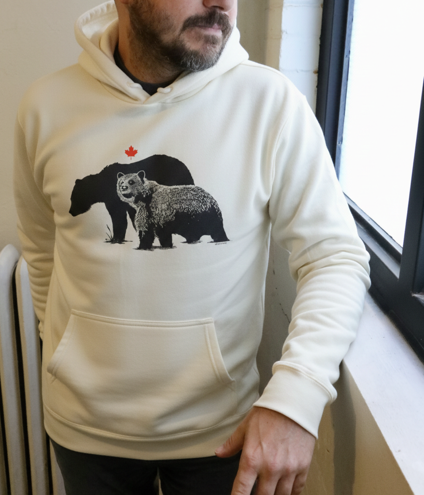 Shadow Bear - Sponge Fleece Hoodie