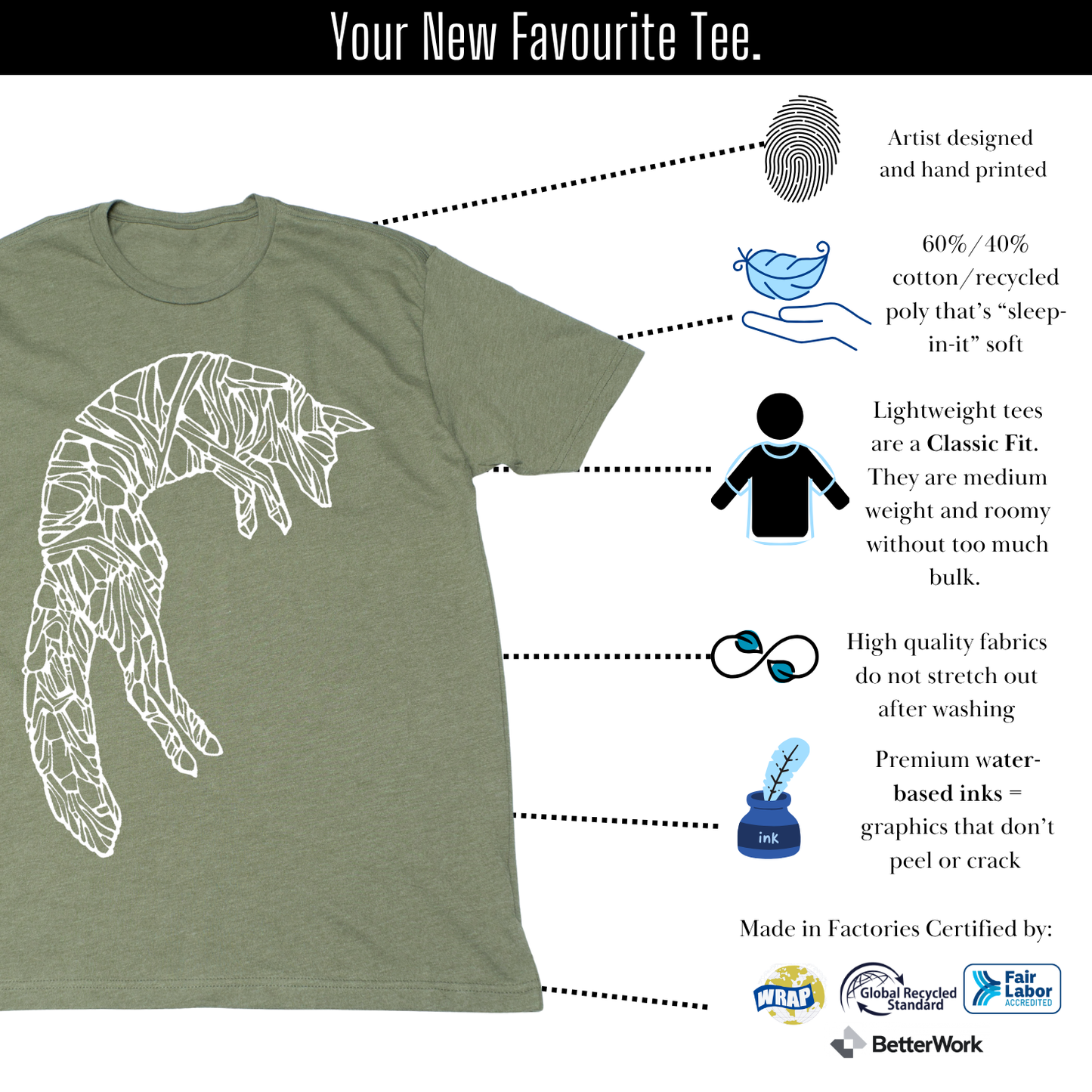 Arctic Fox - Lightweight Signature Tee