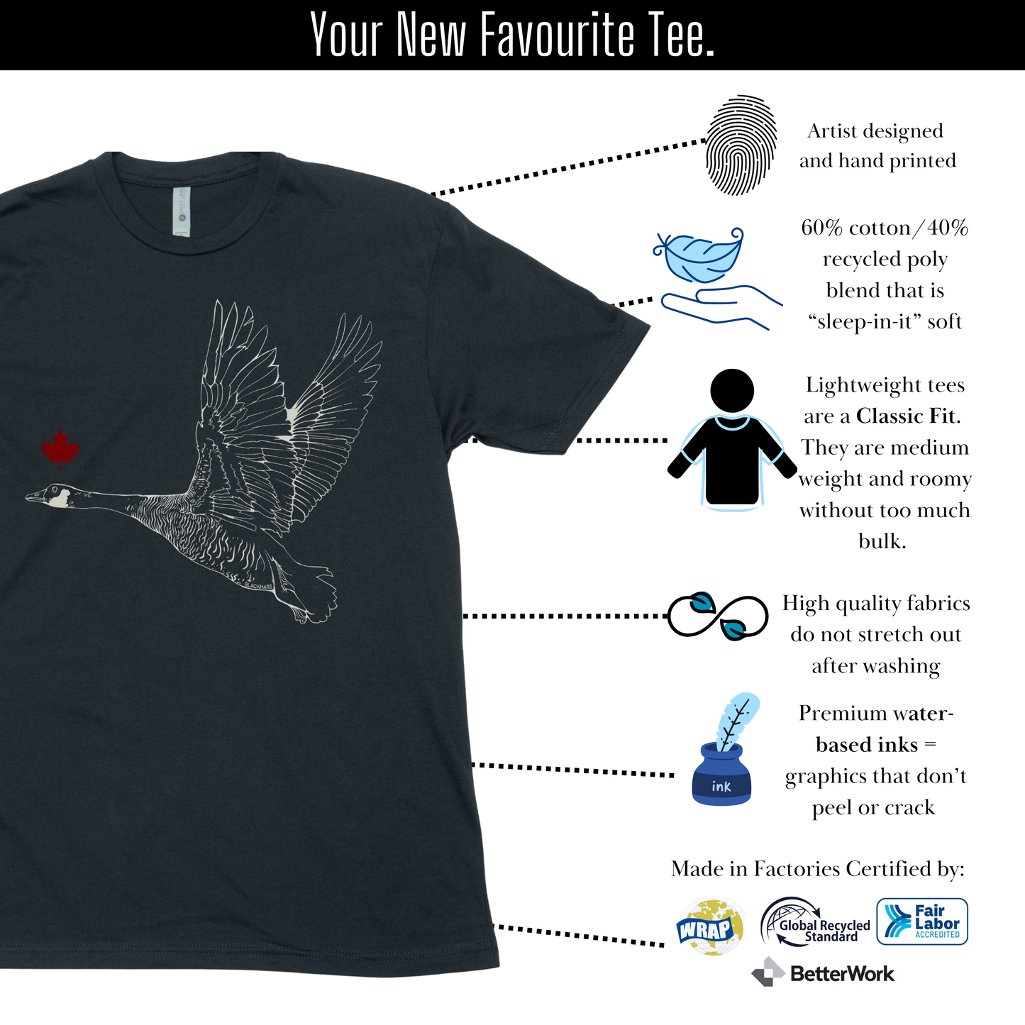 Canada Goose - Lightweight CVC Signature Tee