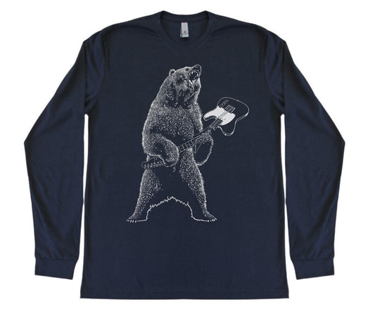 Guitar Bear - T-shirt à manches longues