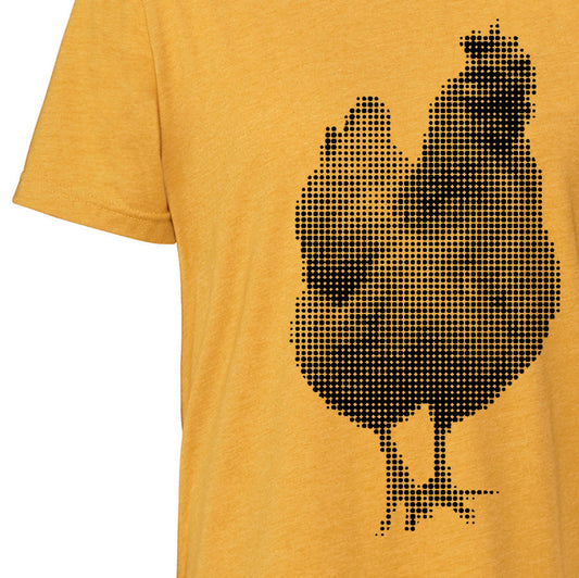 Poule en demi-teinte