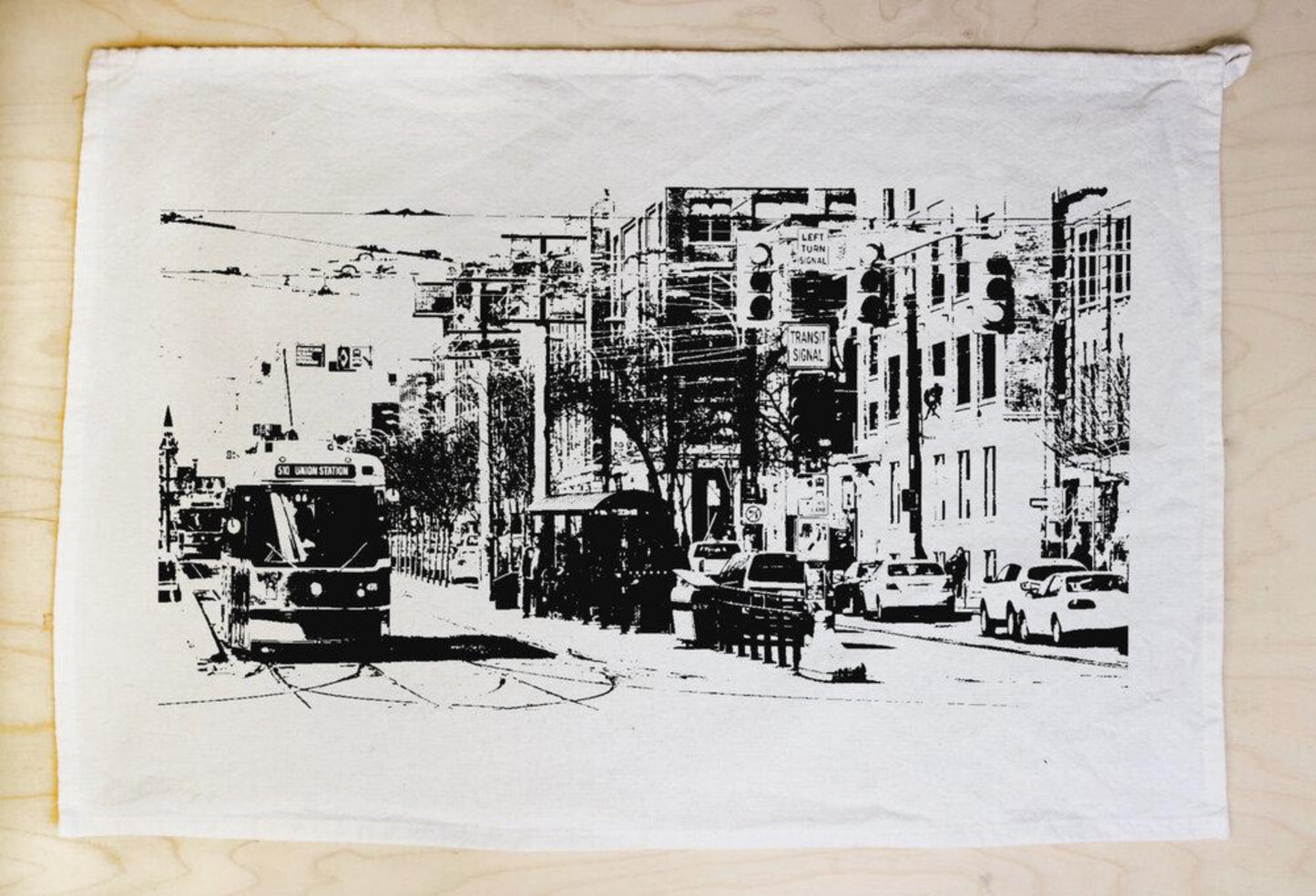 Toronto Street Car Tea Towel