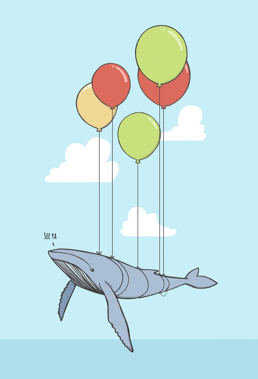 À plus ! Imprimé baleine à bosse