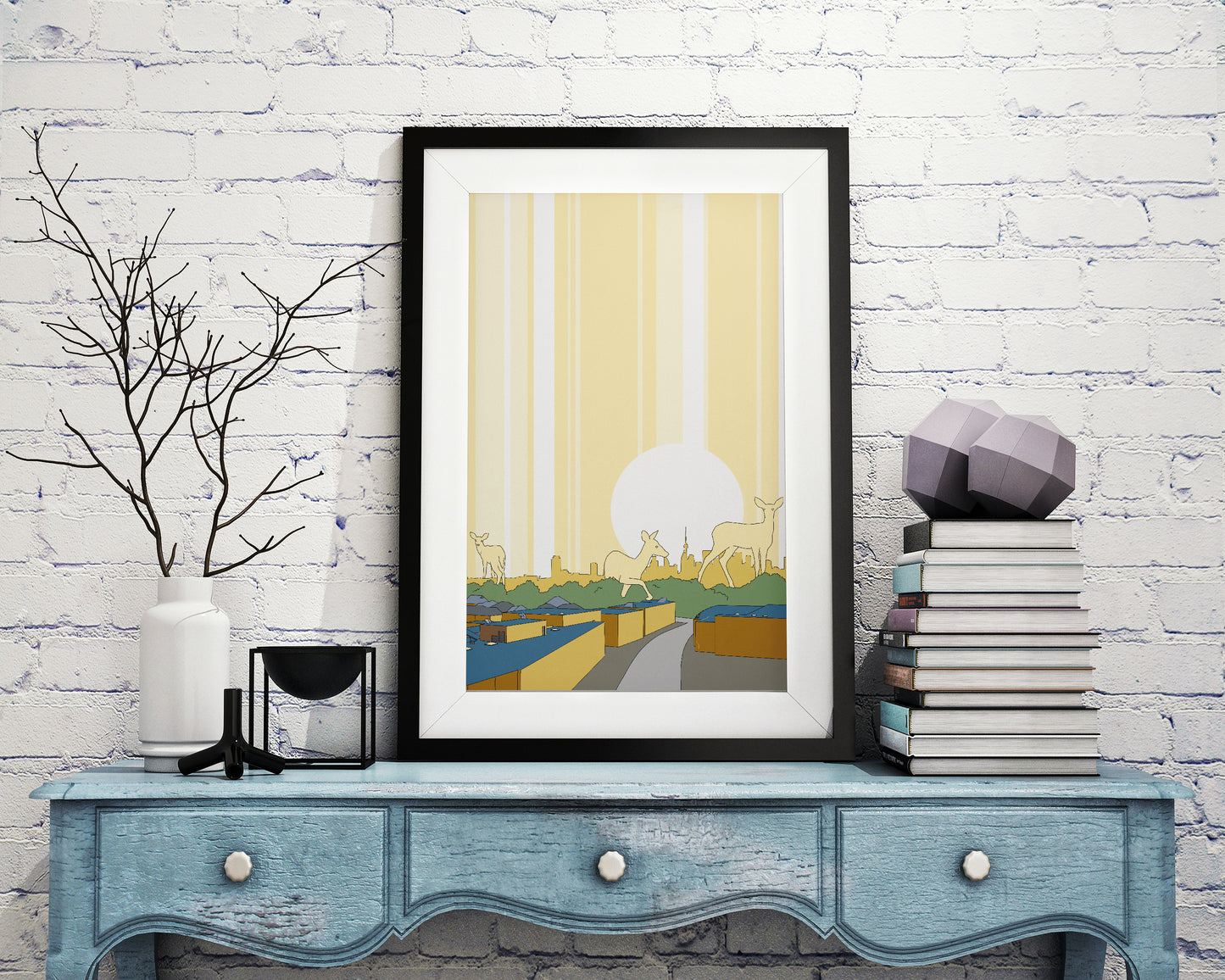 City Deer Print