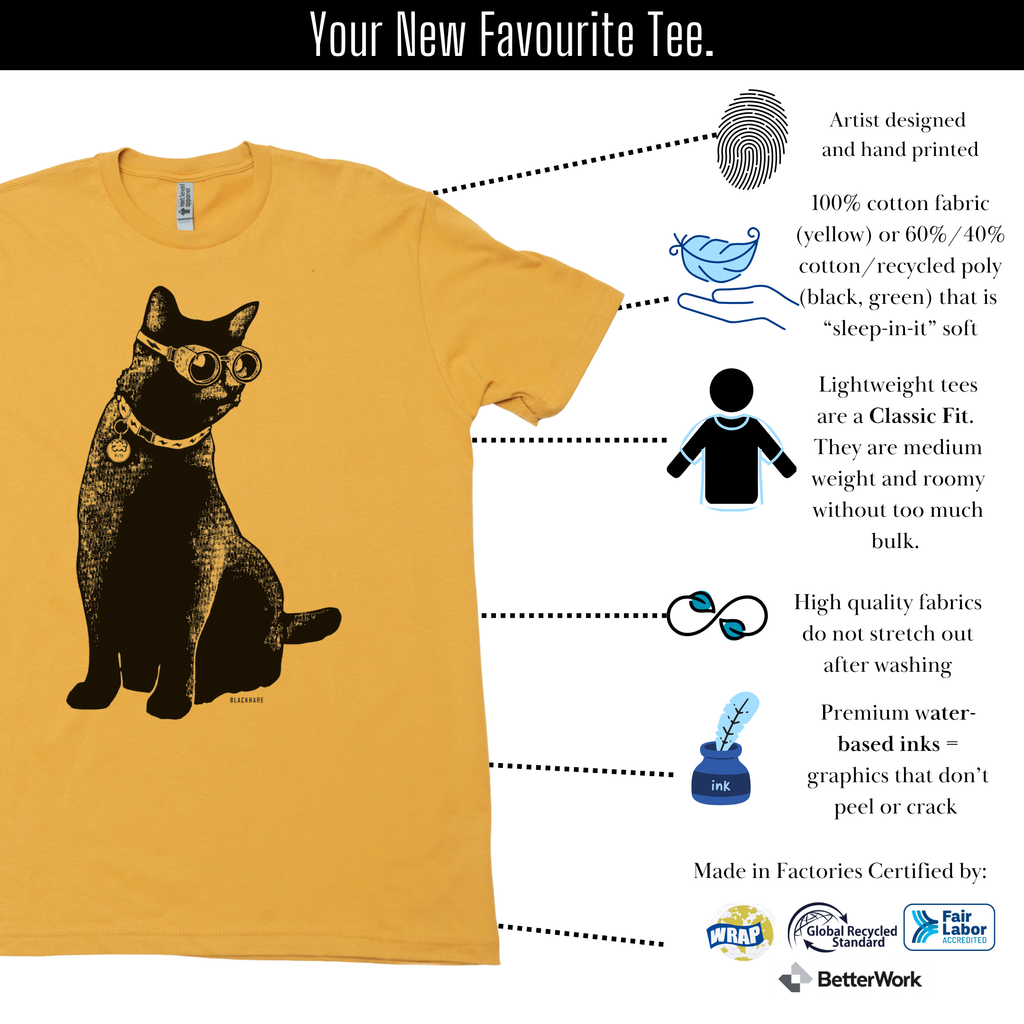 Bits the Cat - Lightweight CVC Signature Tee
