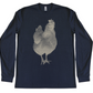 Half-Tone Hen - Sueded Long Sleeve Tee