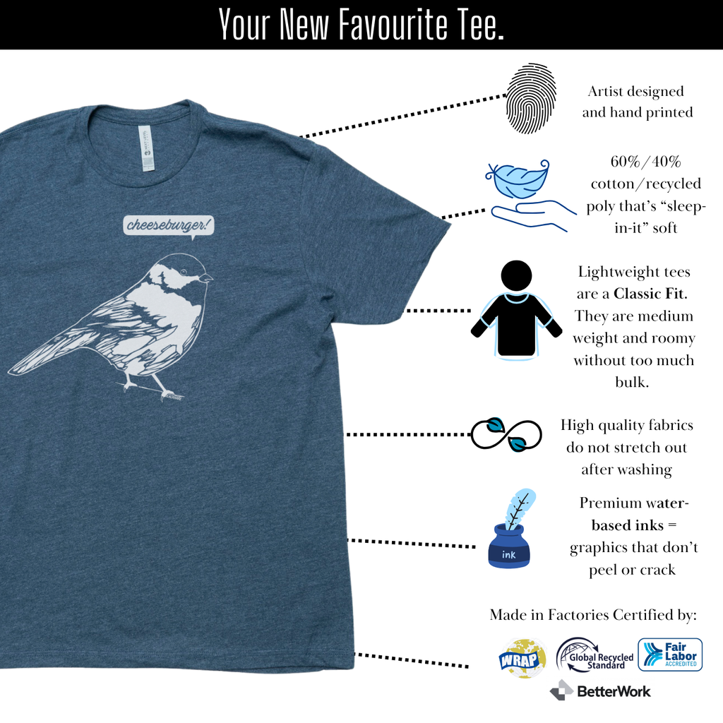Cheeseburger Bird - Lightweight Signature Tee