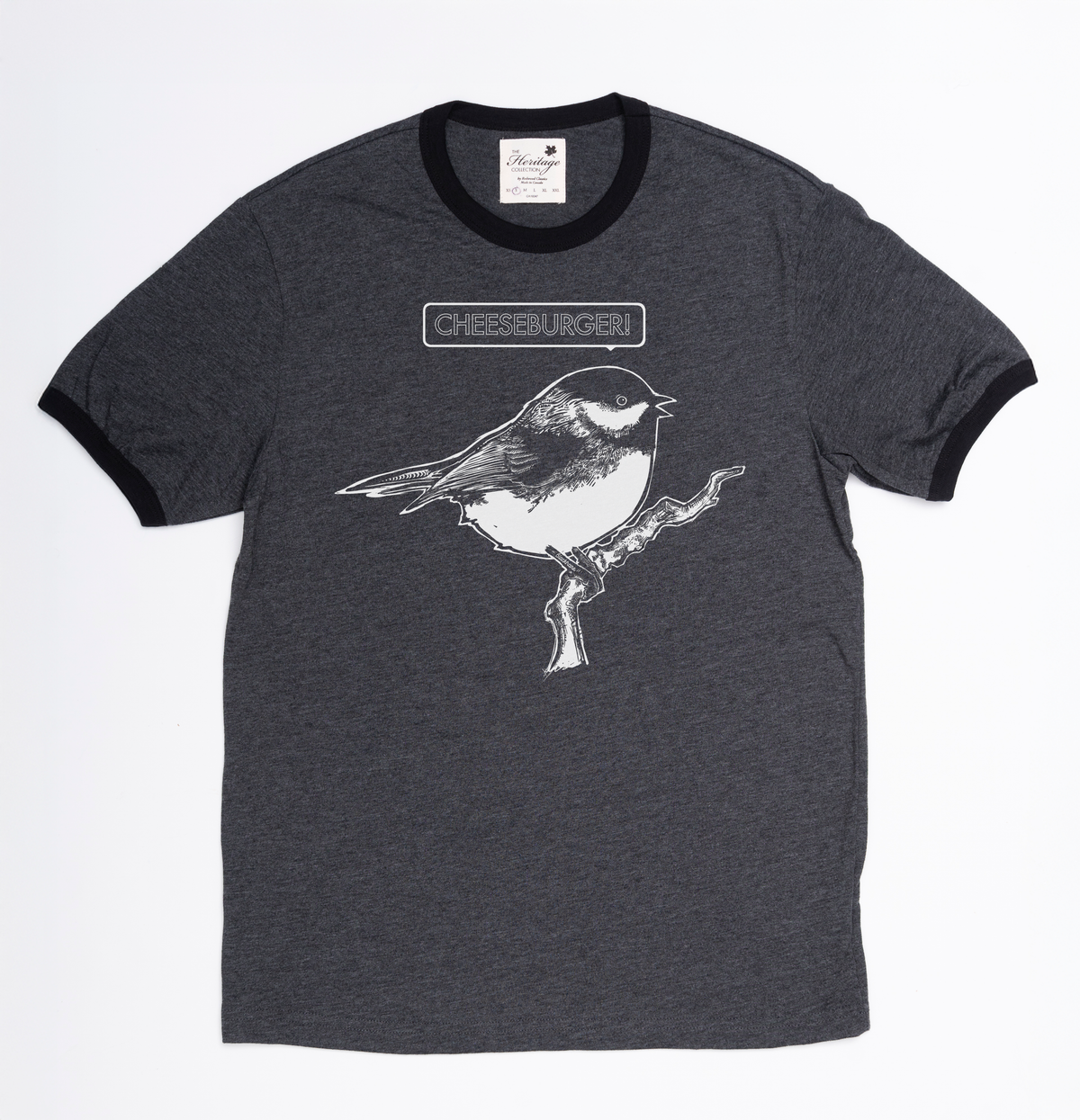 "Cheeseburger Bird" Made in Canada Midweight Tee 🍁