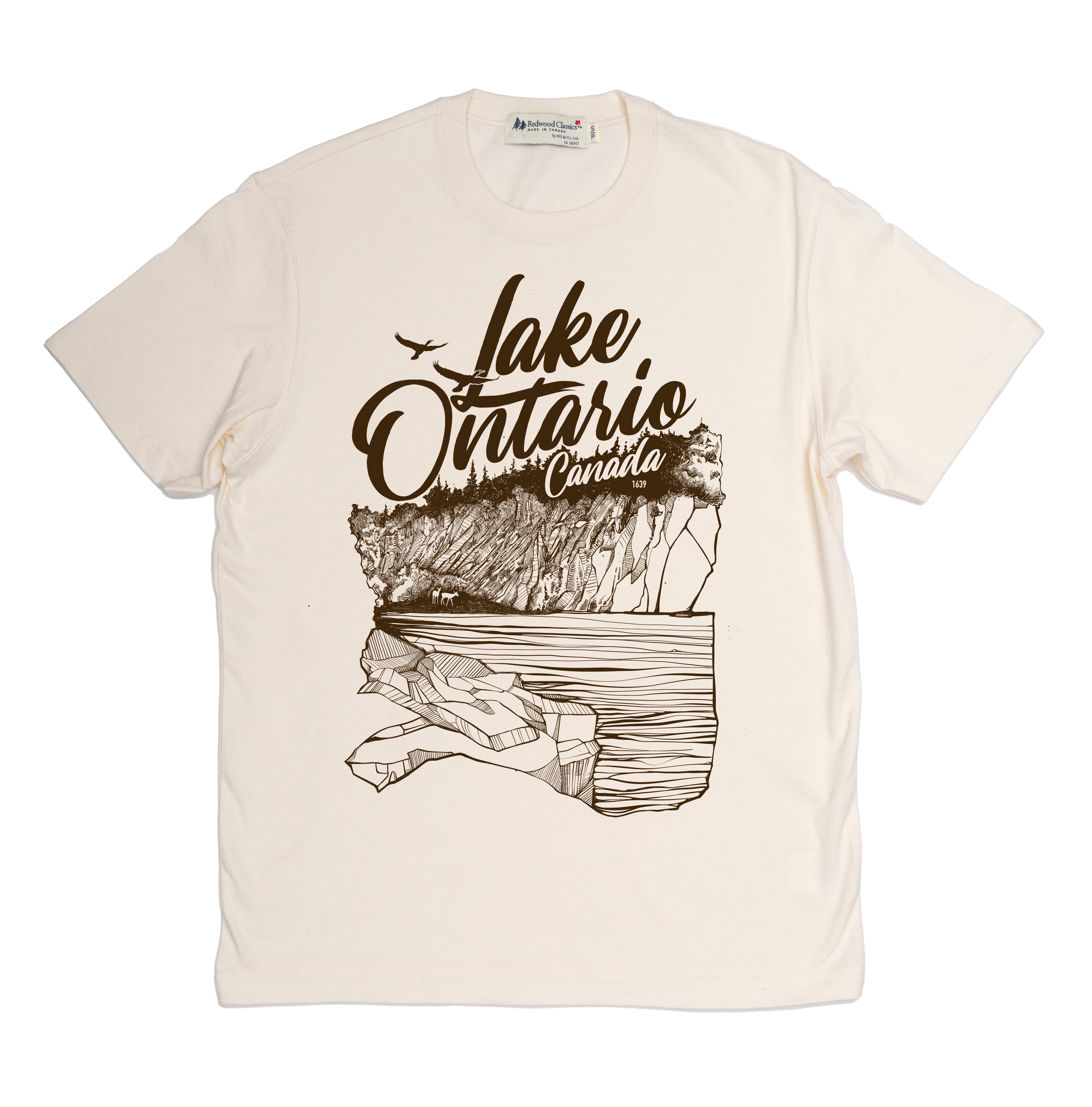 "Lake Ontario" Made in Canada Midweight Tee 🍁