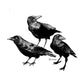 Murder of Crows Tea Towel