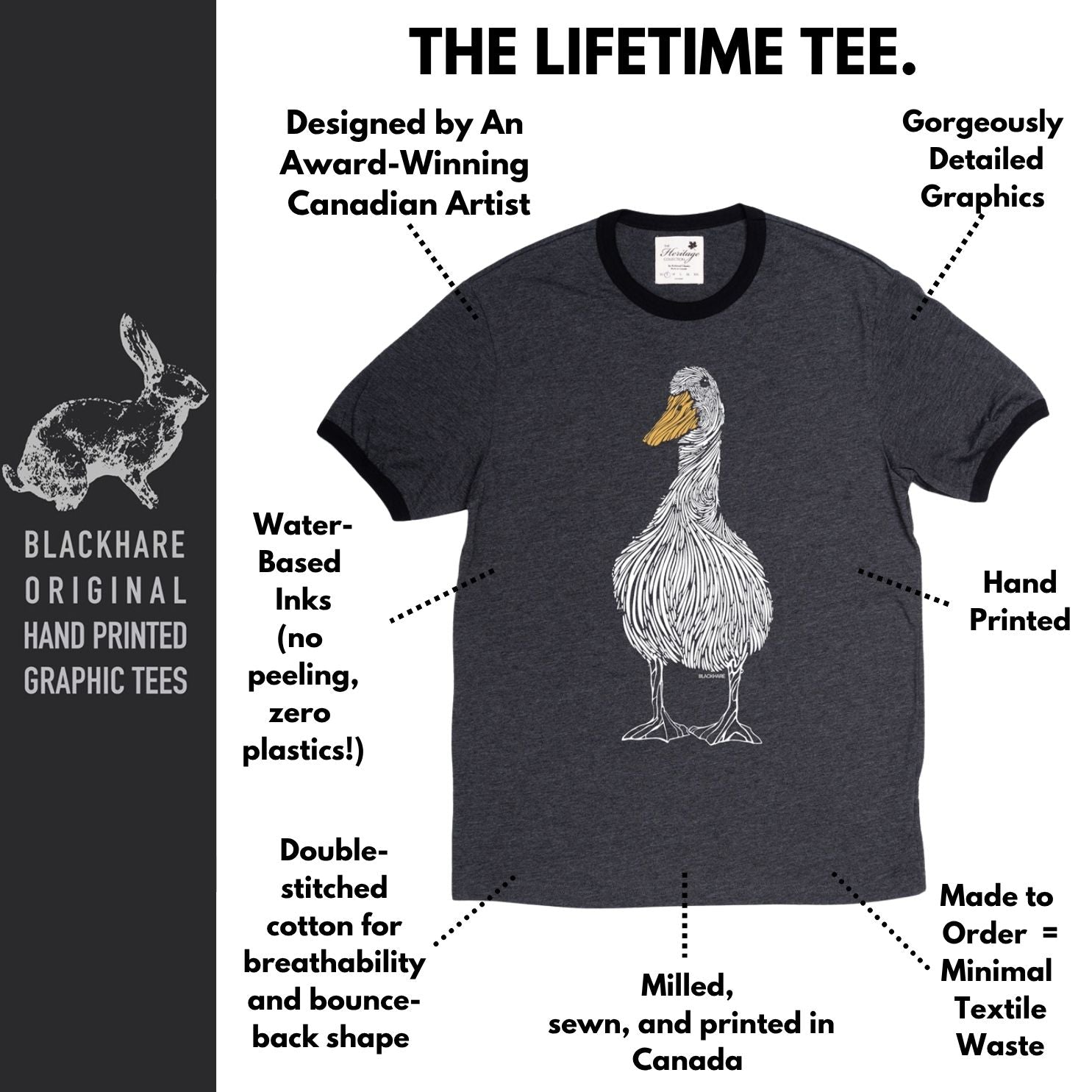 "Duck" Made in Canada Midweight Tee 🍁