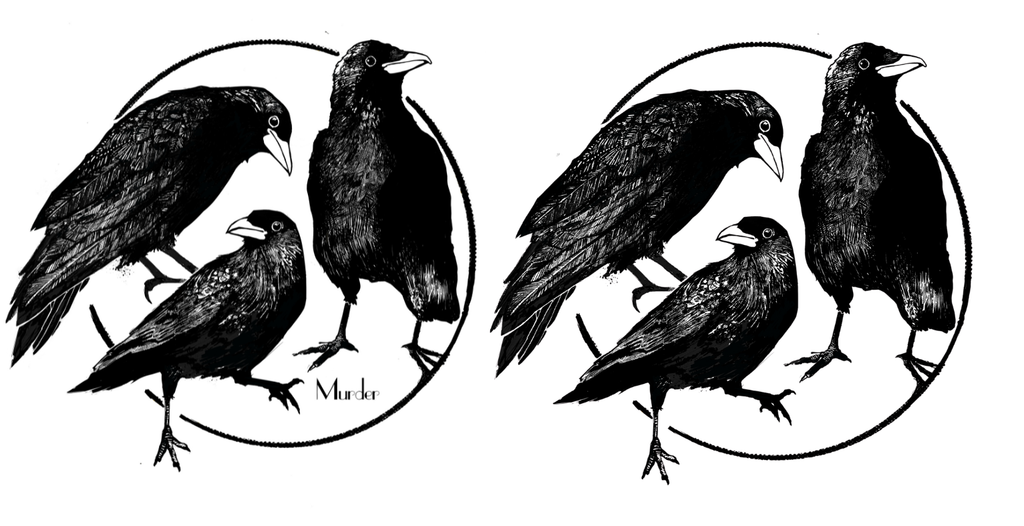 Crows Tea Towel