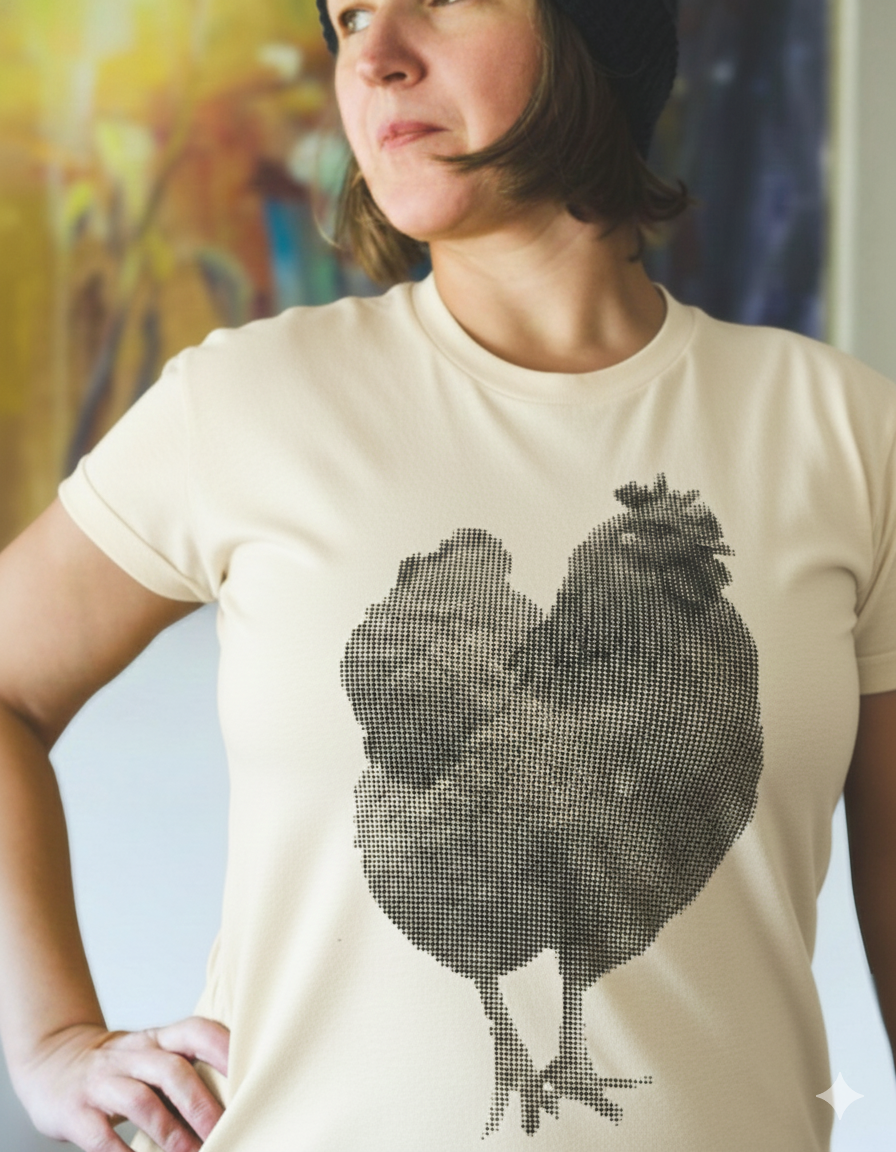 Half-Tone Hen- Lightweight Women's Signature Tee
