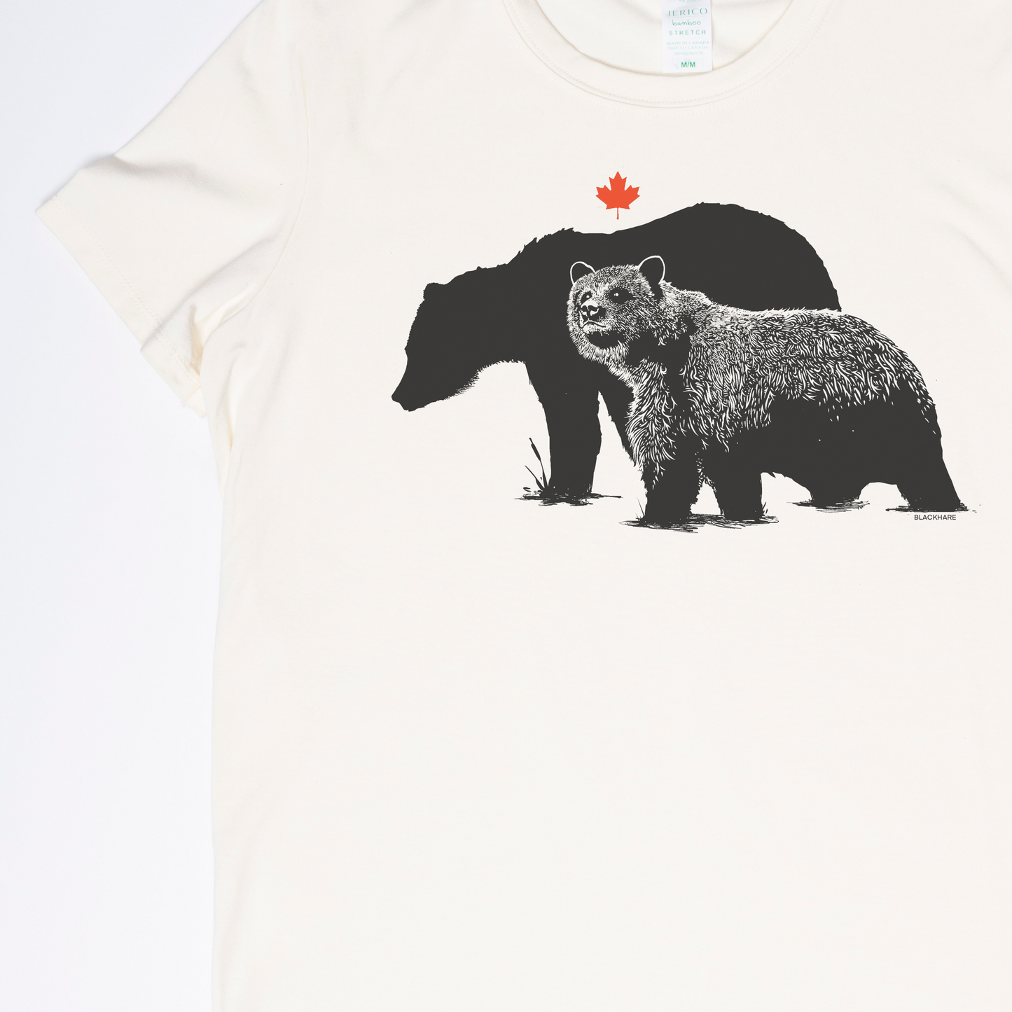 Shadow Bear - Made In Canada Midweight Women's Fit Tee  🍁