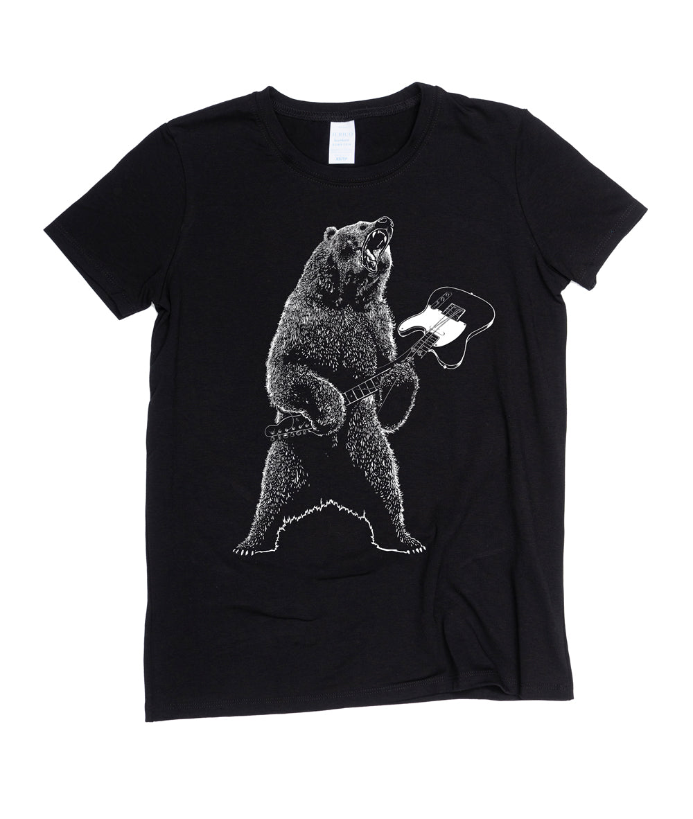 Guitar Bear - Made in Canada Midweight Women's Fit Tee 🍁
