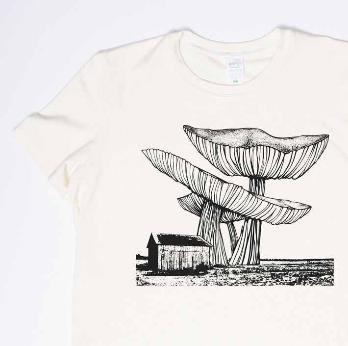 Marsh Mushroom - Made in Canada Midweight Women's Fit Tee 🍁