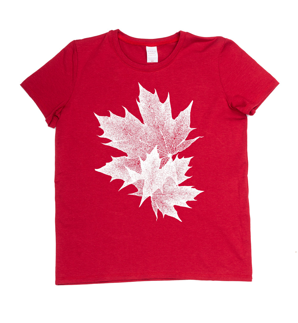 Maple Leaves - Made in Canada Midweight Women's Fit Tee 🍁