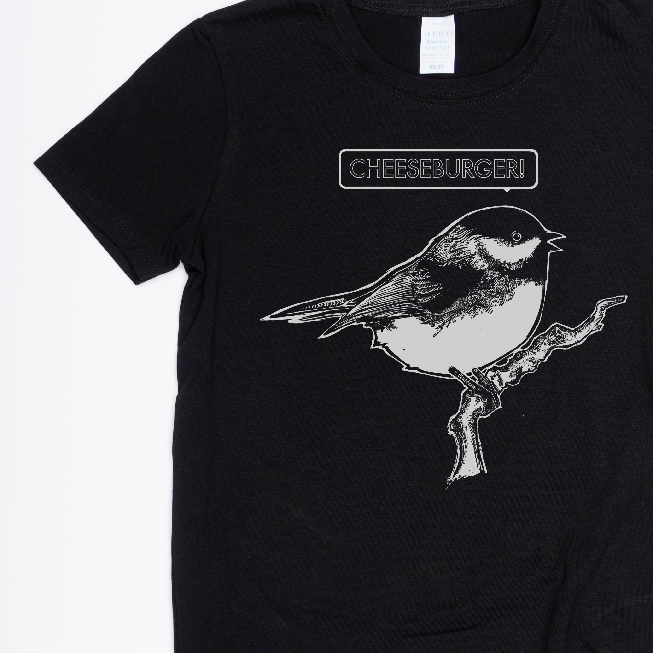Cheeseburger Bird - Made in Canada Midweight Women's Fit Tee 🍁