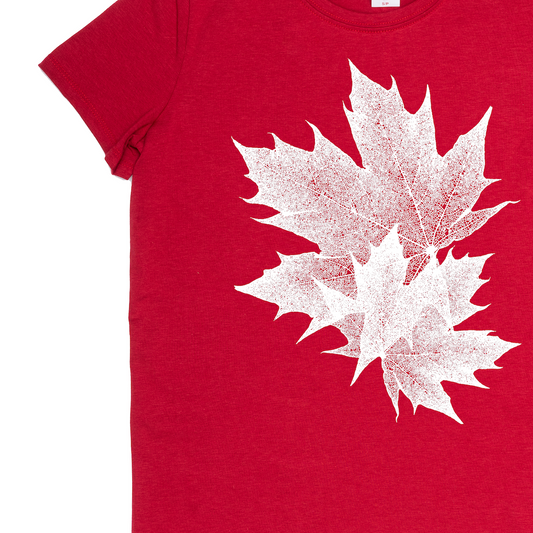 Feuilles d'érable - T-shirt graphique pour femme