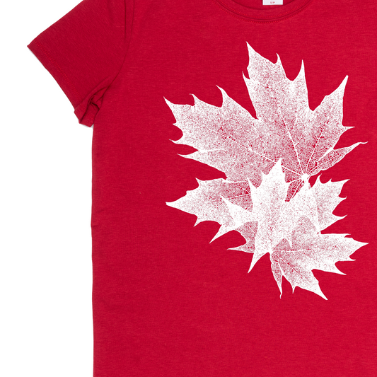 Maple Leaves - Women's Graphic T-Shirt