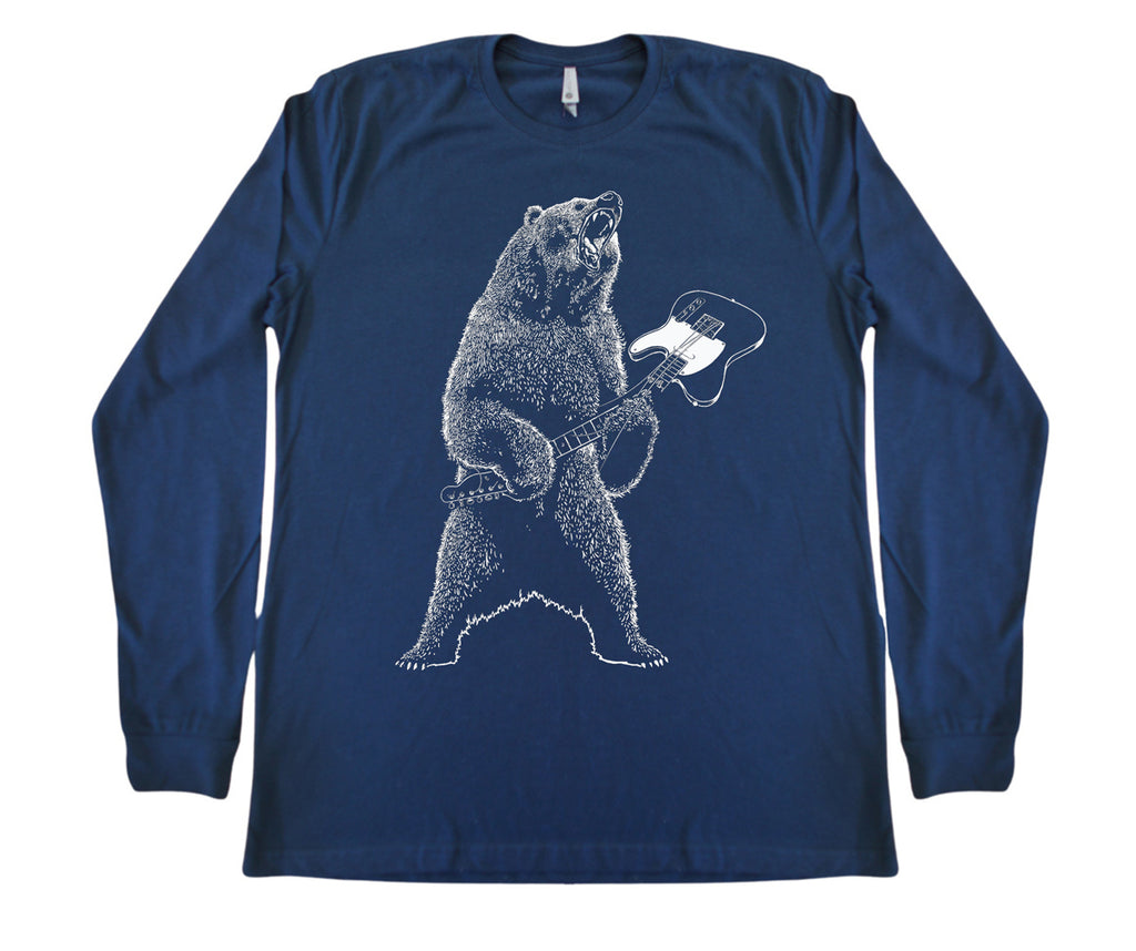 Guitar Bear - Sueded Long Sleeve Tee