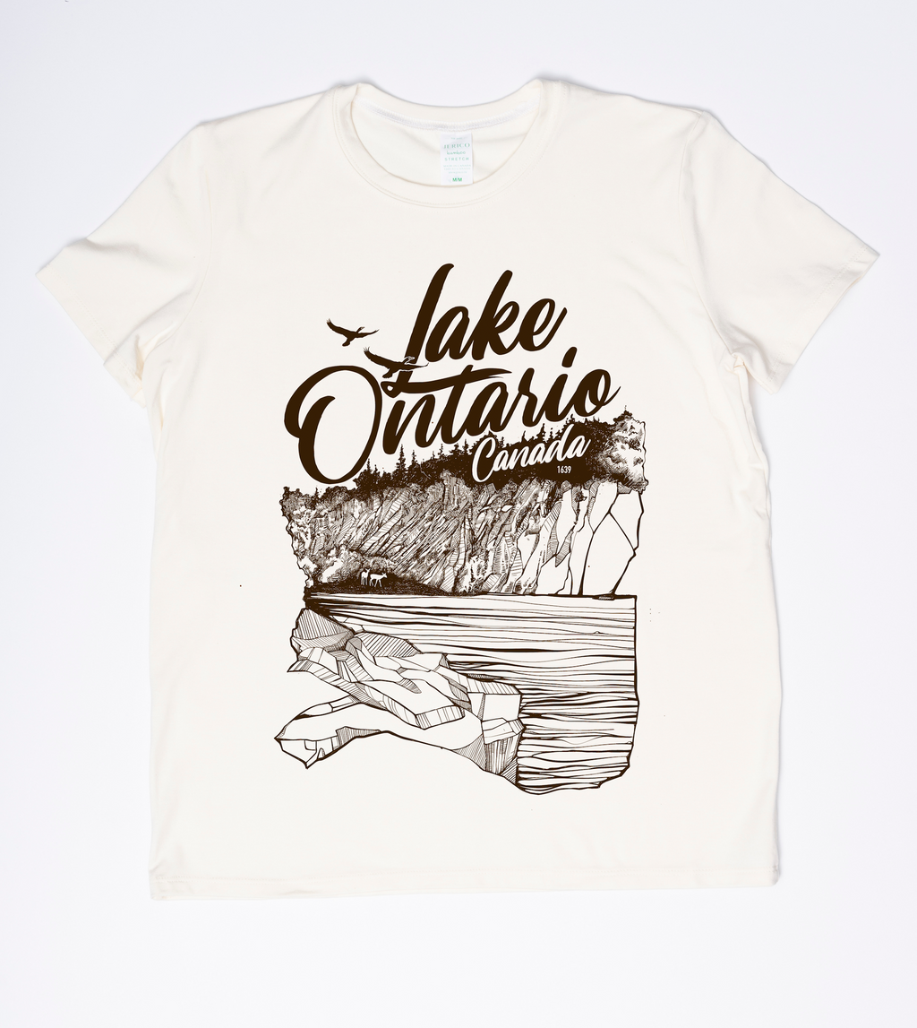 "Lake Ontario" Made in Canada Women's Midweight Tee 🍁