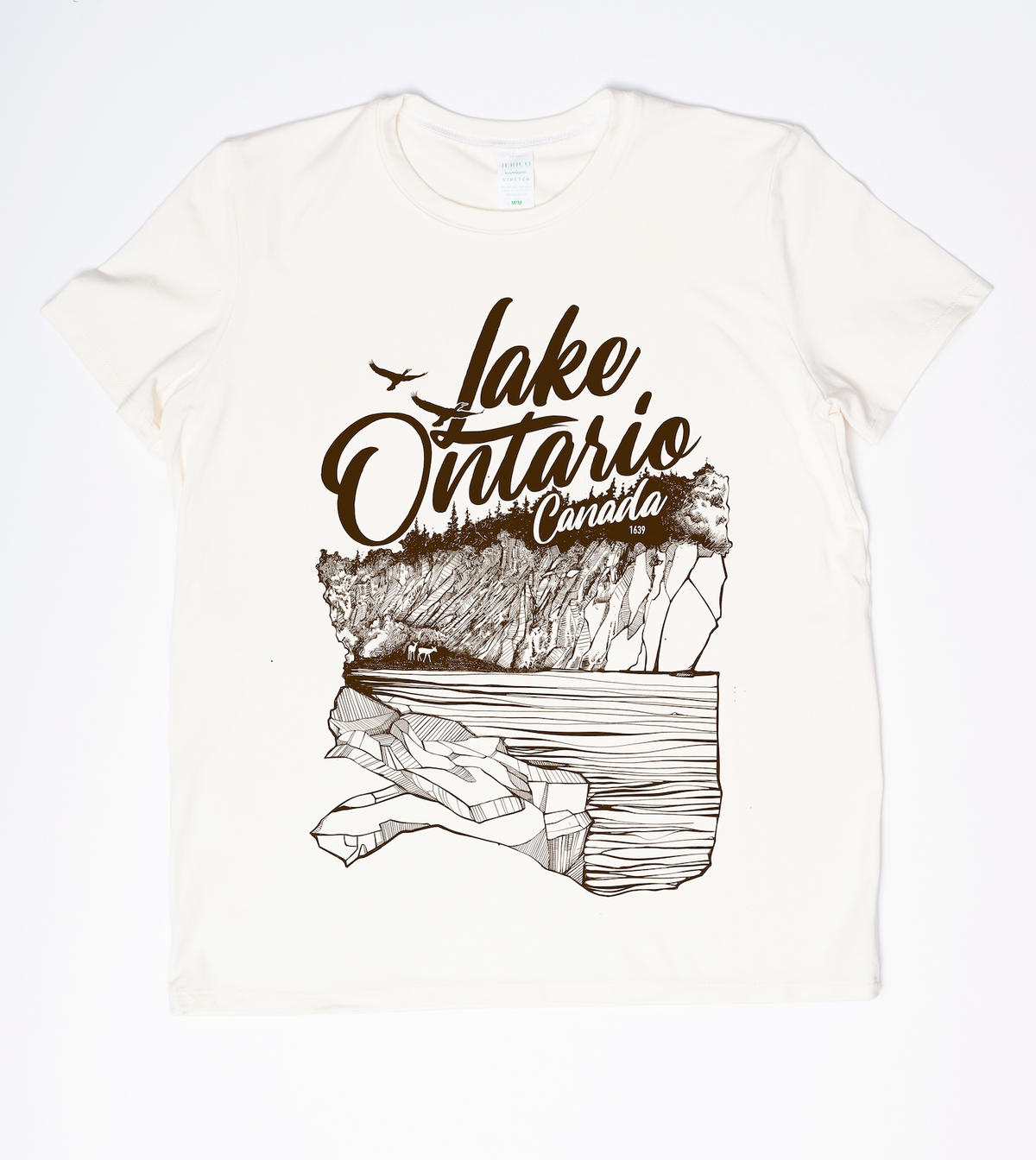 "Lake Ontario" Made in Canada Women's Midweight Tee 🍁