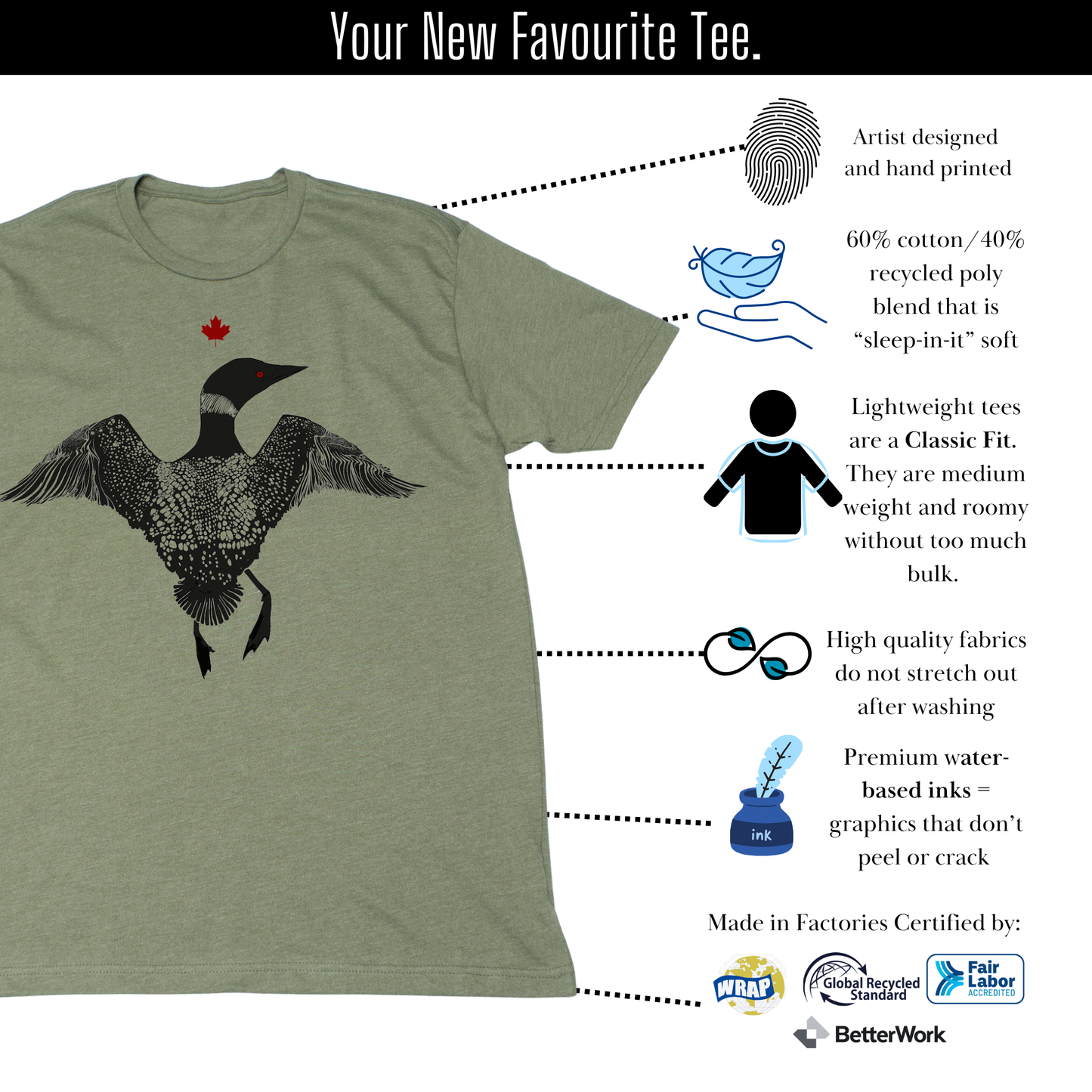 "Loon" - Lightweight Signature Tee