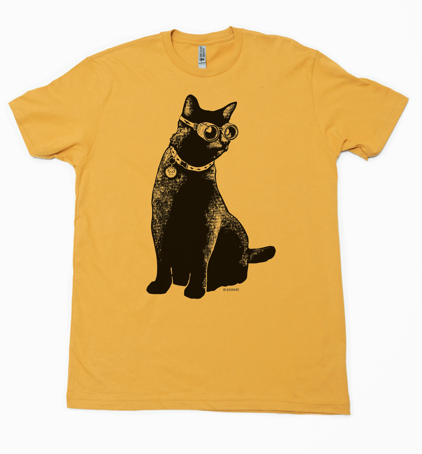 Bits the Cat - Lightweight CVC Signature Tee – Blackhare Print