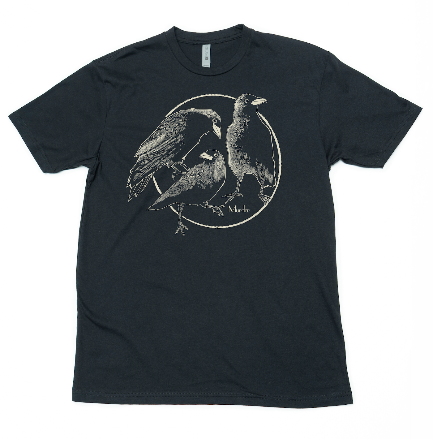 Crows - Lightweight CVC Signature Tee – Blackhare Print Studio Inc.