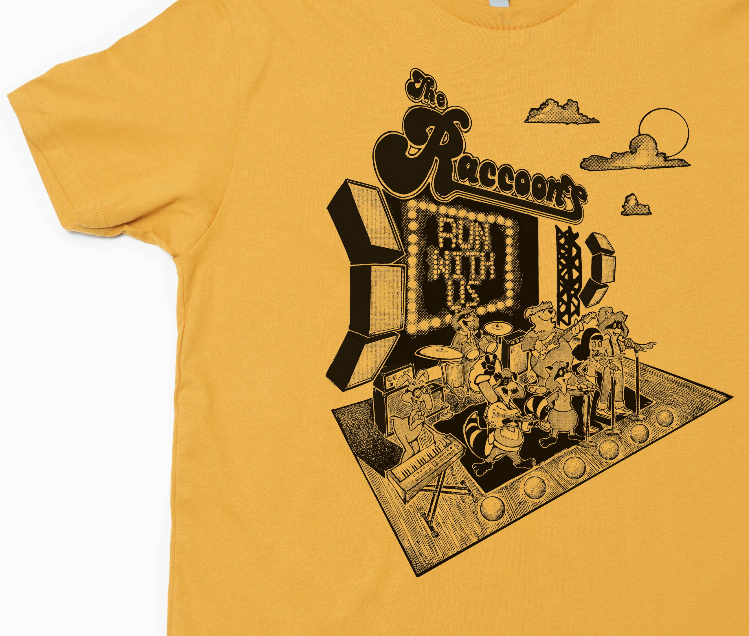 "The Raccoons" Run With Us - Signature Unisex Lightweight Tee