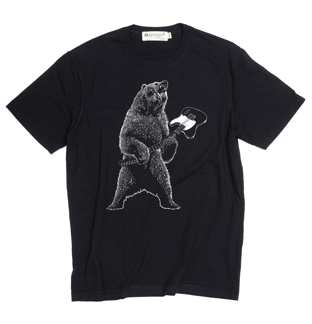 "Guitar Bear" Made in Canada Midweight Tee🍁