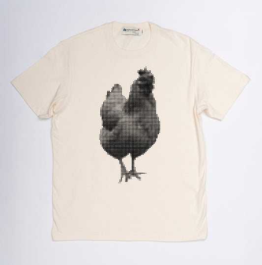 "Half-Tone Hen" Made in Canada Midweight Tee 🍁