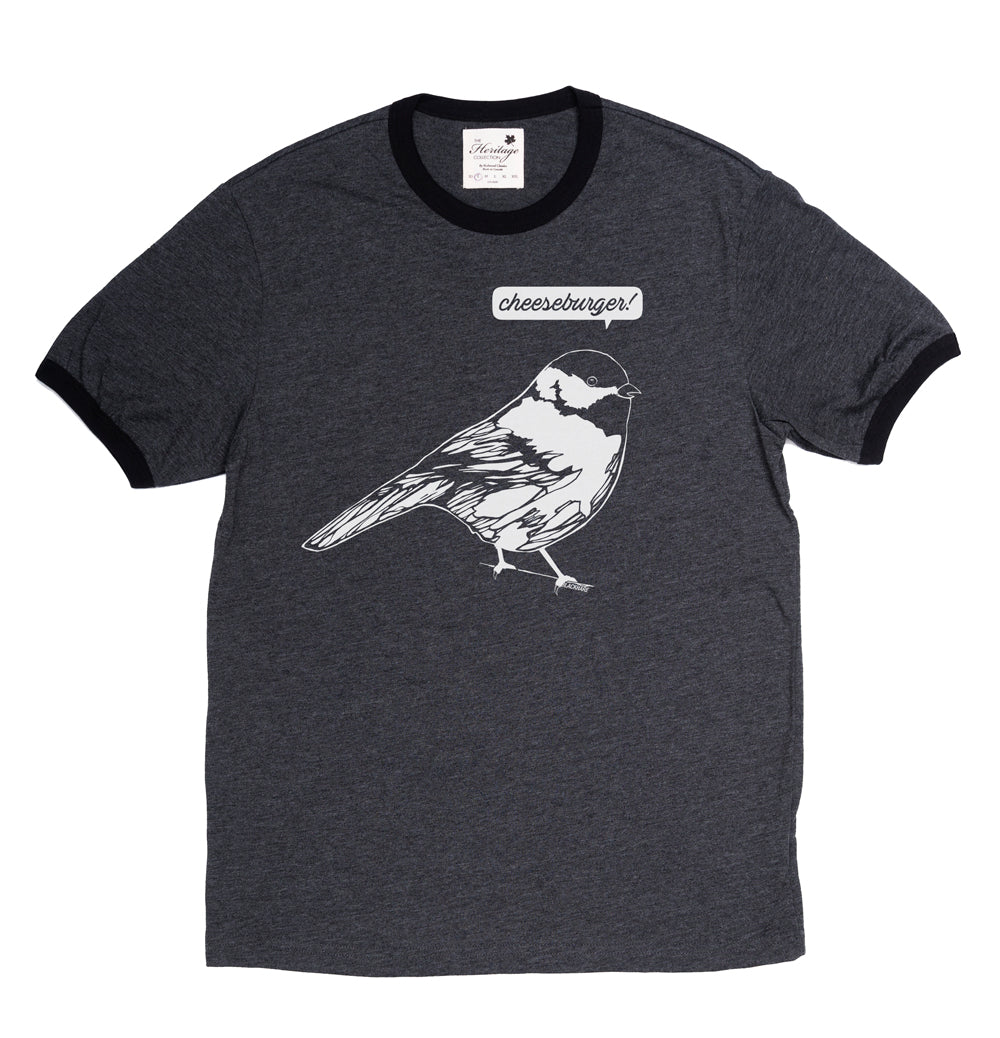 "Cheeseburger Bird" Made in Canada Midweight Tee 🍁