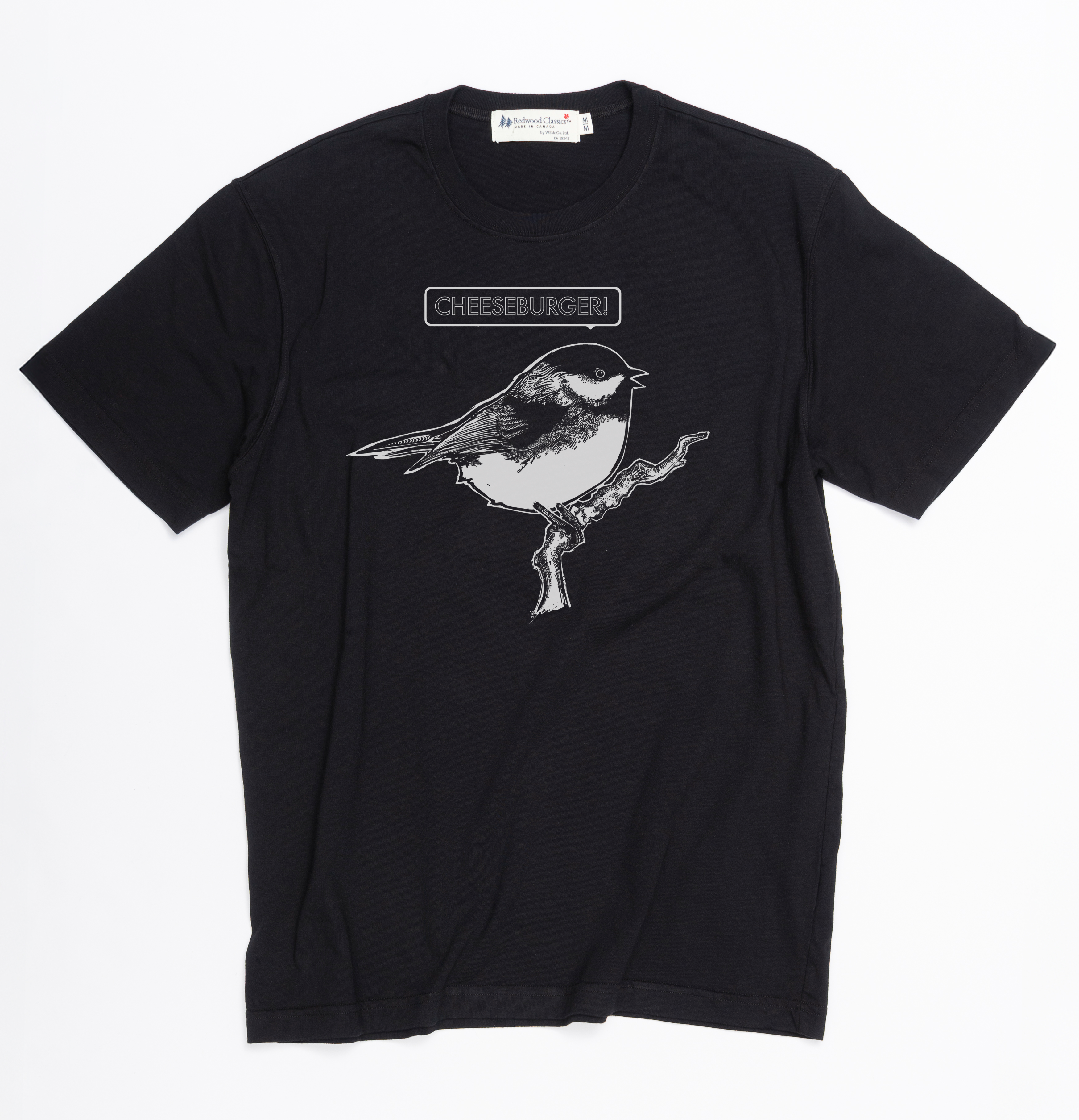 "Cheeseburger Bird" Made in Canada Midweight Tee 🍁