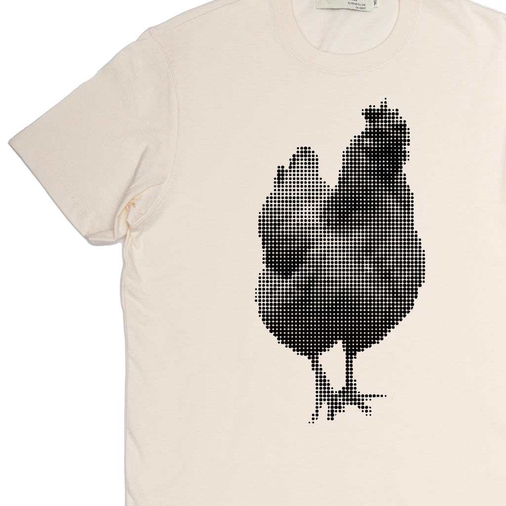 "Half-Tone Hen" Made in Canada Midweight Tee 🍁