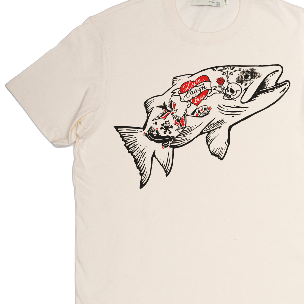 "Tattoo Trout"  Made in Canada Midweight Tee 🍁