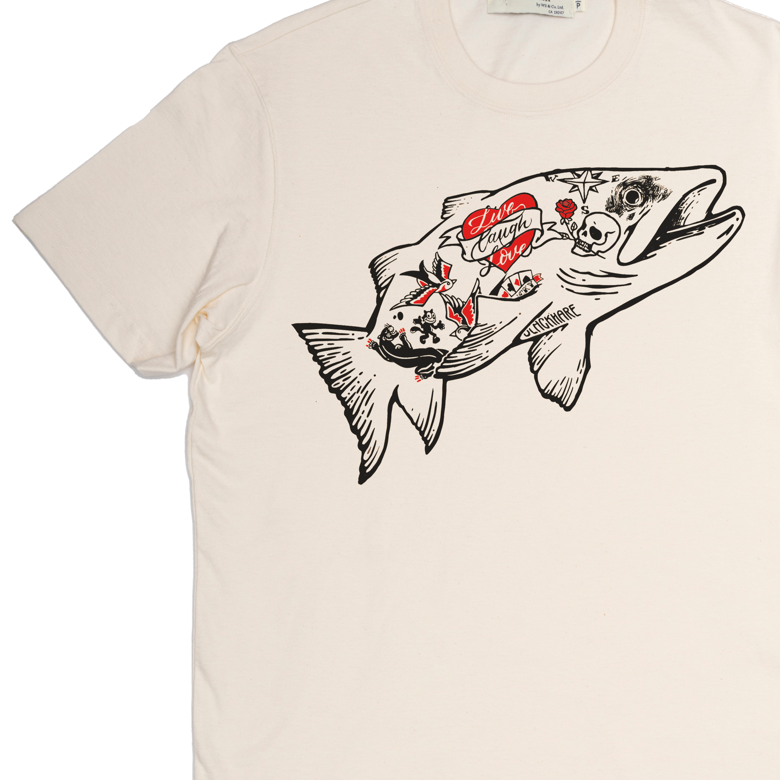 "Tattoo Trout"  Made in Canada Midweight Tee 🍁