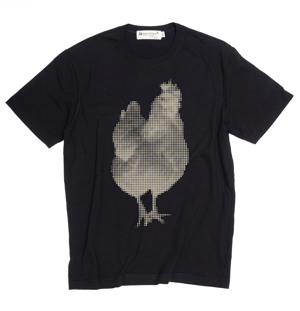 "Half-Tone Hen" Made in Canada Midweight Tee 🍁