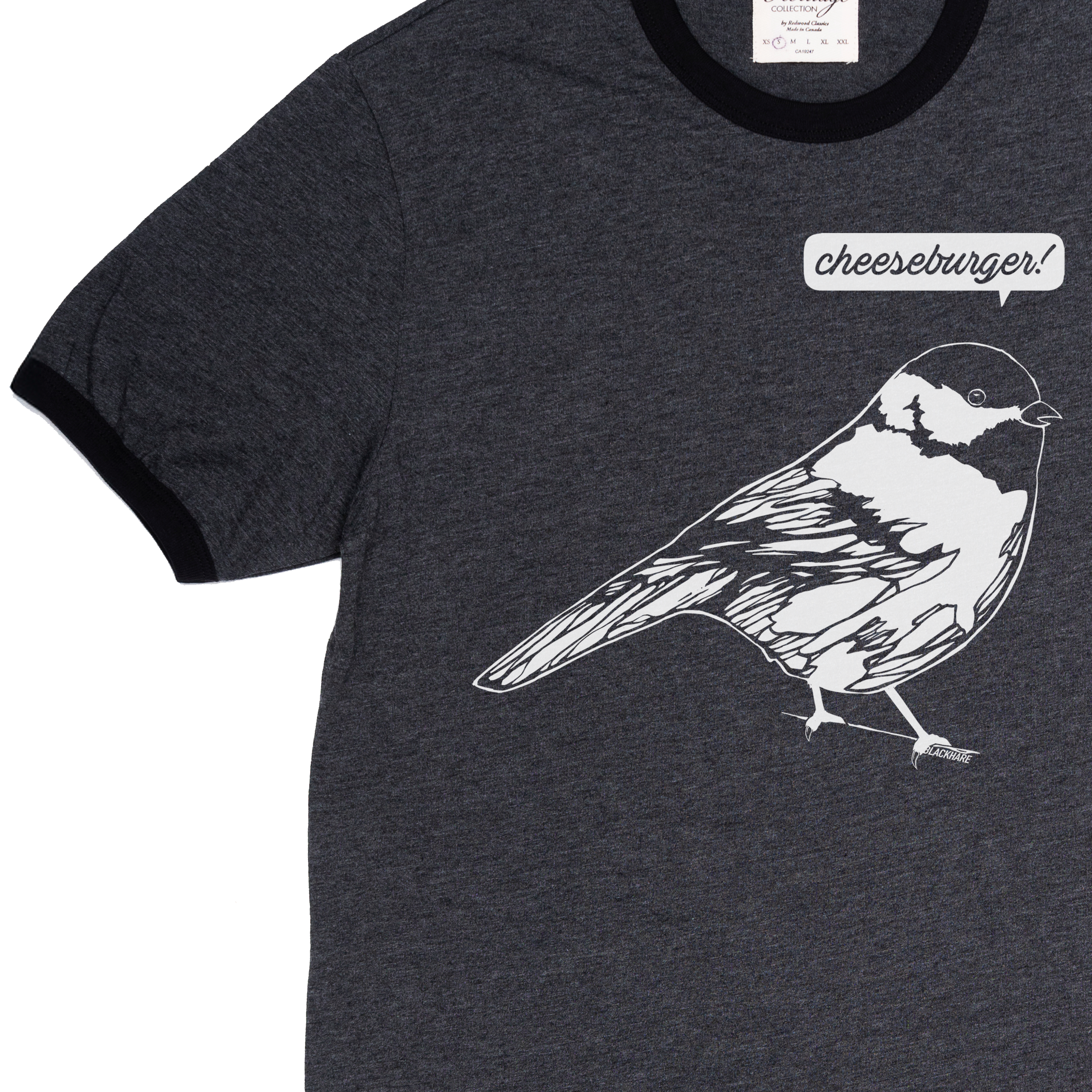"Cheeseburger Bird" Made in Canada Midweight Tee 🍁