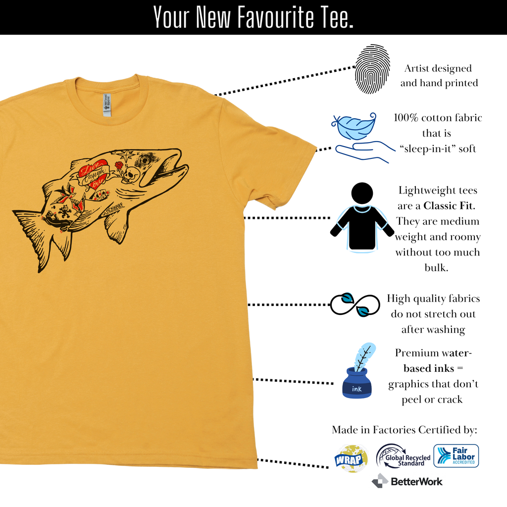 Tattoo Trout - Lightweight CVC Signature Tee