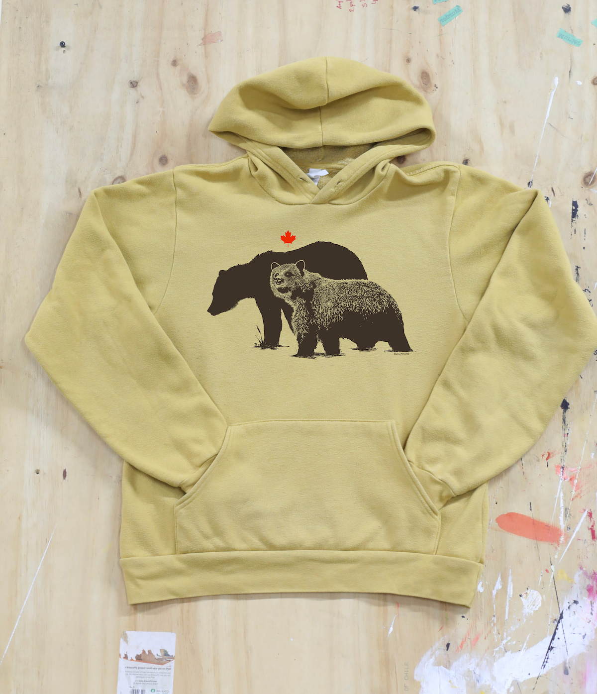 Shadow Bear - Sponge Fleece Hoodie
