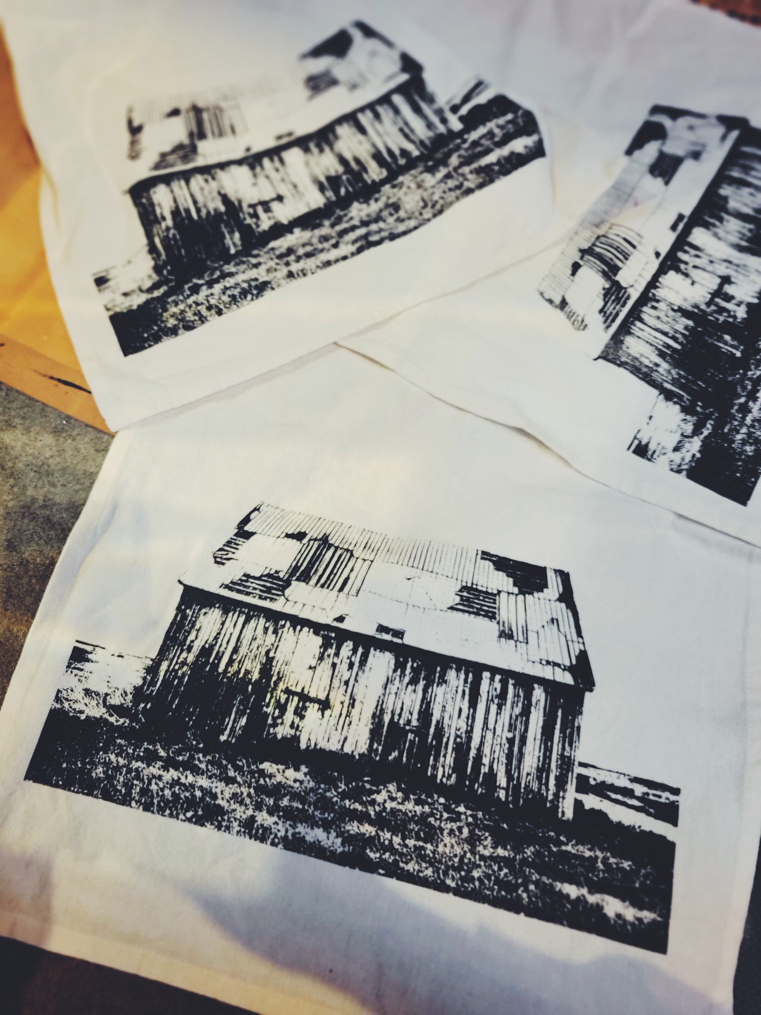 Patchwork Barn Tea Towel