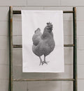 Half-Tone Hen Tea Towel