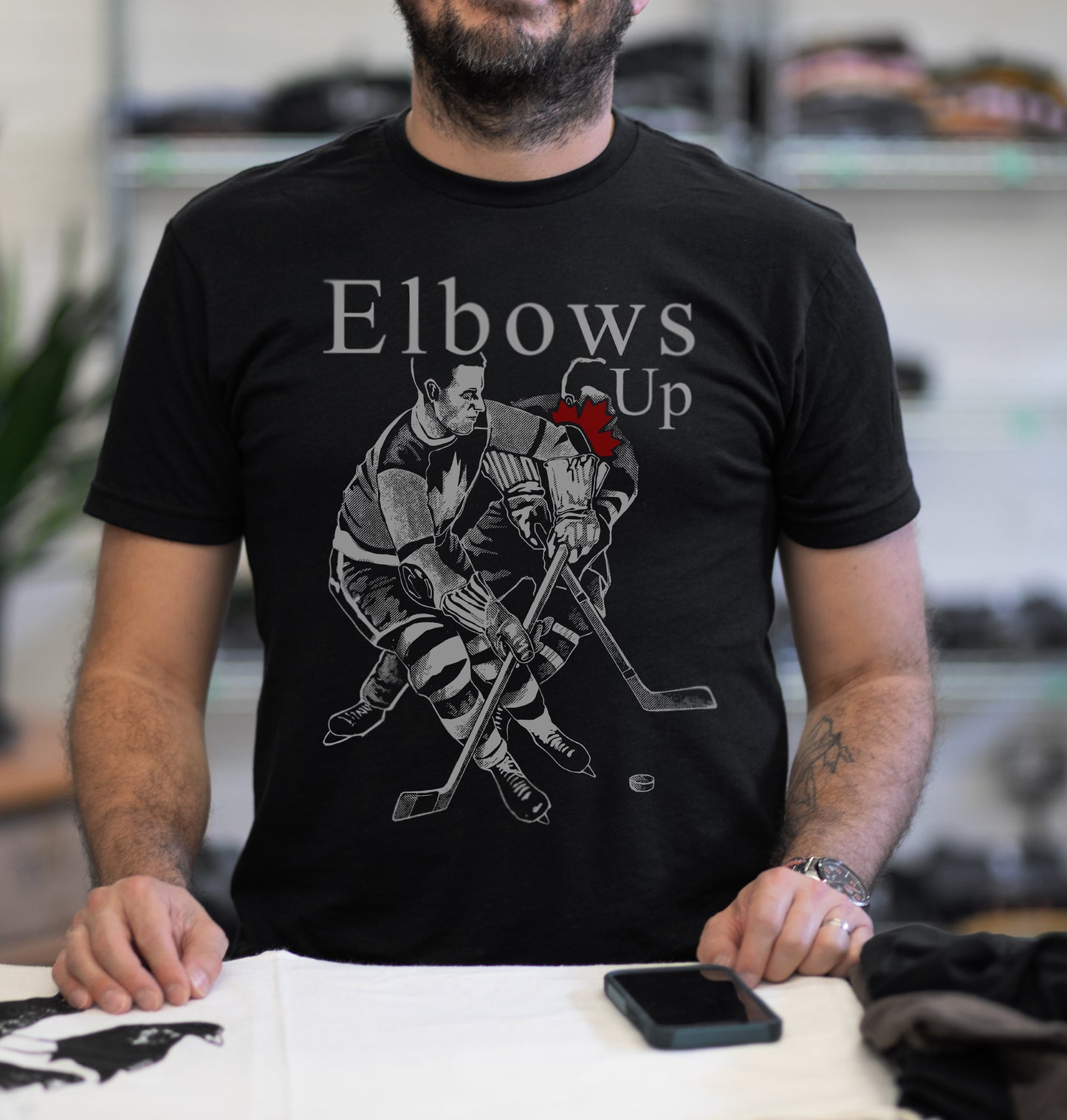 Elbows Up! - Lightweight CVC Signature Tee