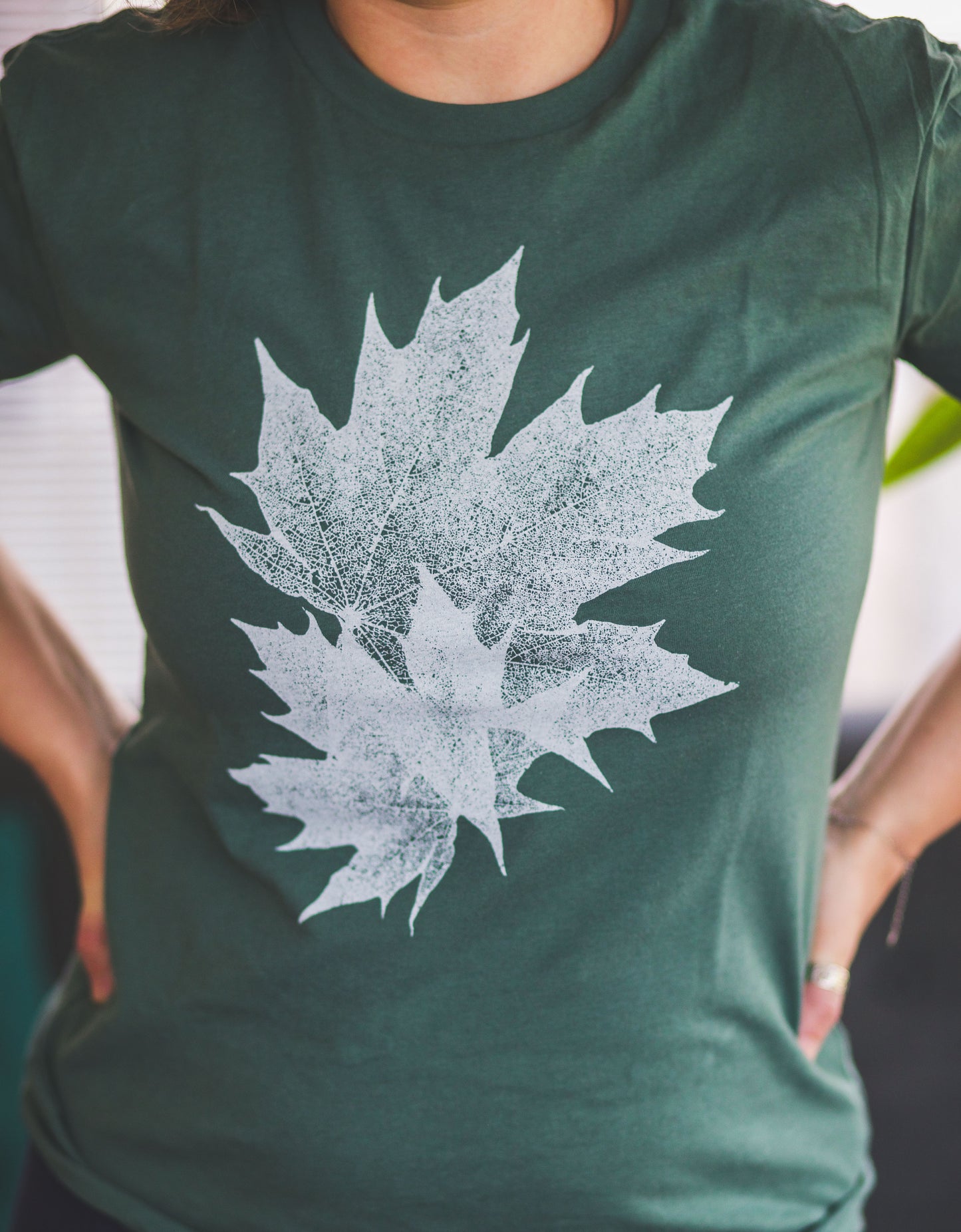 Maple Leaves - Women's Graphic T-Shirt