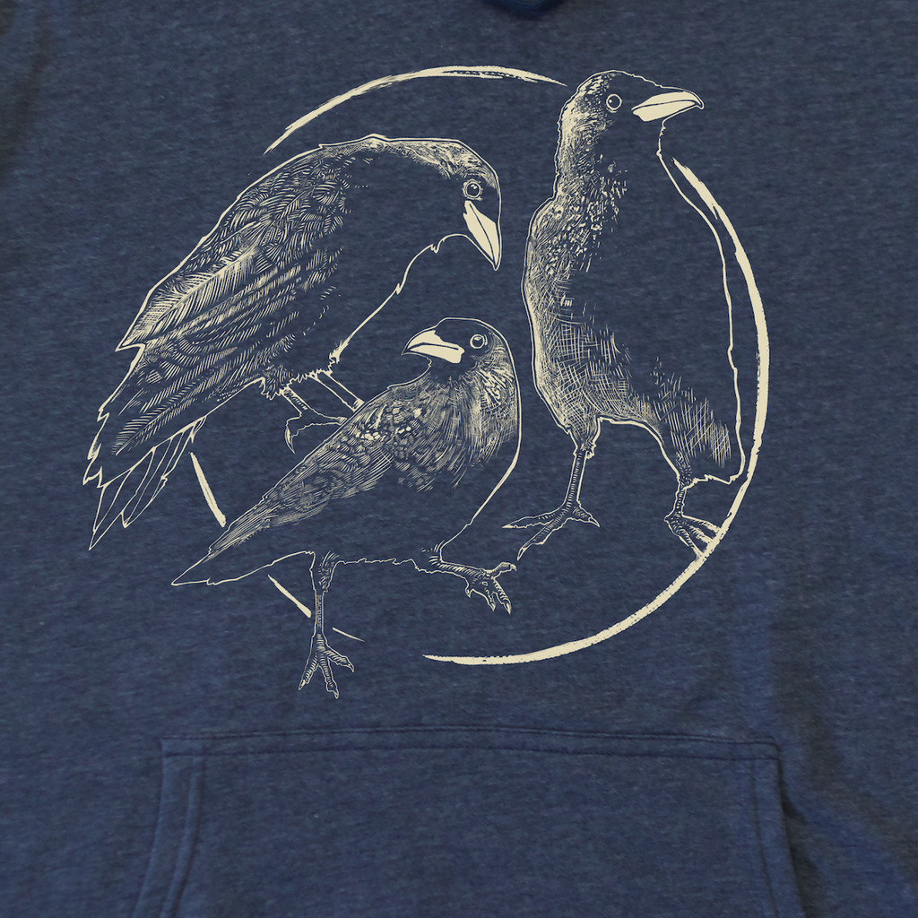 Crows - Midweight Fleece Hoodie