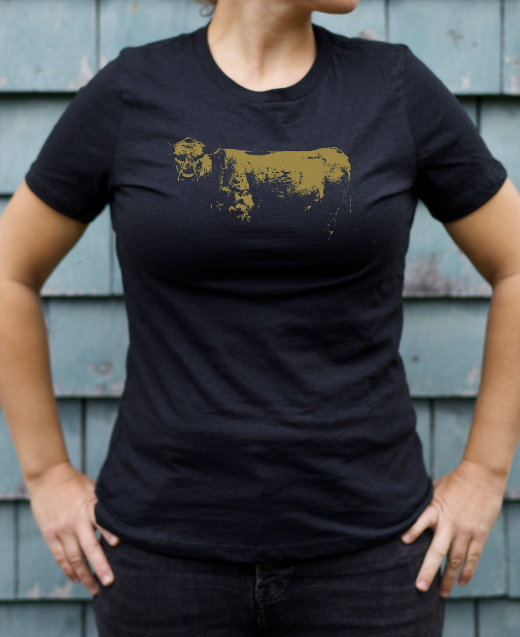 Golden Cow - T-shirt signature léger pour femme